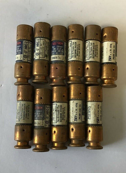 FUSETRON FRN-R-1/2 FUSE 1/2AMP 250VAC CLASS RK5 ***LOTOF11***