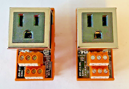 WEIDMULLER 9915480000 ELECTRICAL RECEPTACLE LR82859 125V 15A ***LOTOF2***