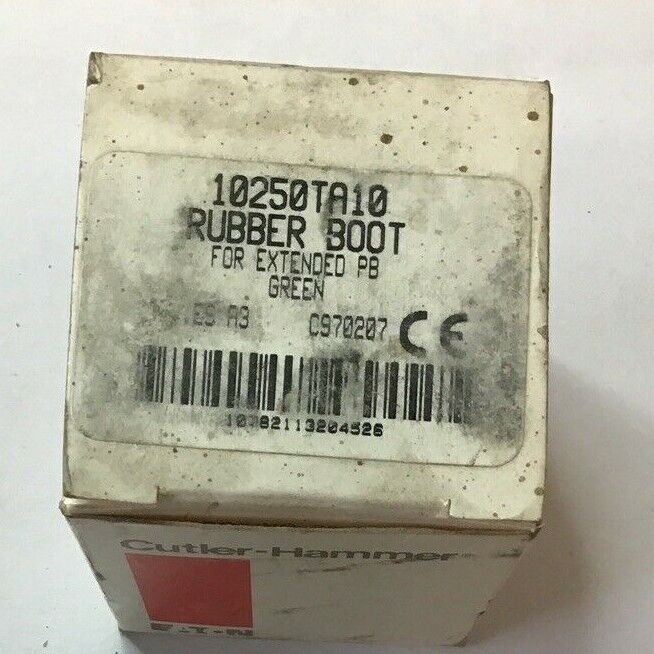 CUTLER HAMMER 10250TA4 RUBBER BOOT RED PUSHBUTTON & 10250TA10 RUBBER BOOT GREEN