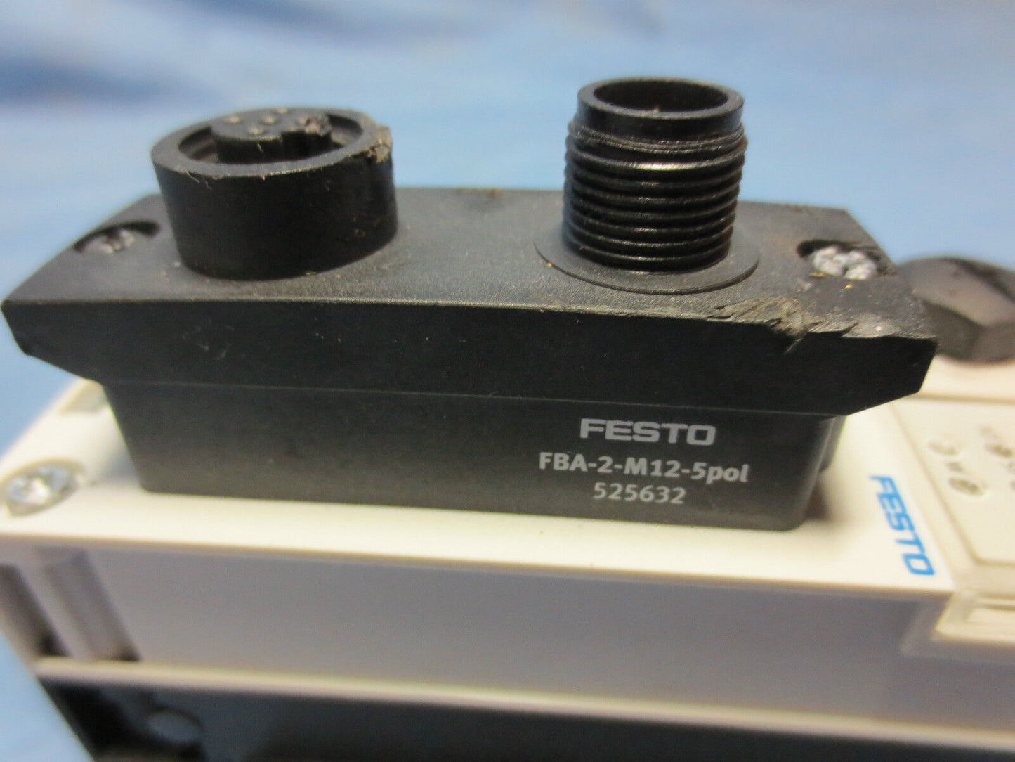 FESTO CPX-GE-EV-S INTERLOCKING MODULAR TERM. BLOCK w/ CPX-FB11 + FBA-2-M12-5pol