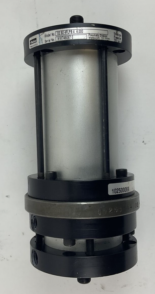PARKER 02.50 4FLPB 4 4.000/ 02.50 4FLPC 4 0.5000 AIR CYLINDER 250PSI