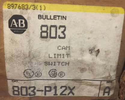 ALLEN BRADLEY 803-P12X CAM LIMIT SWITCH SERIES A