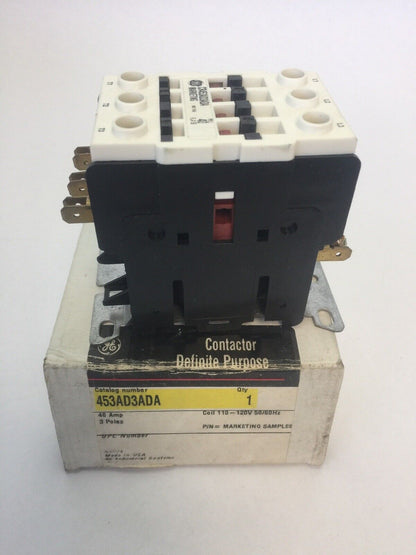 GE CR453AD3ADA CONTACTOR 40 AMPS 3 POLE COIL 110-120V 50/60HZ