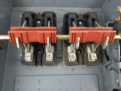 SQ. D HU462EI, SER. A1, H.D. SAFETY SWITCH, 60A, 240/480/600V, 2PH, NON FUSIBILE