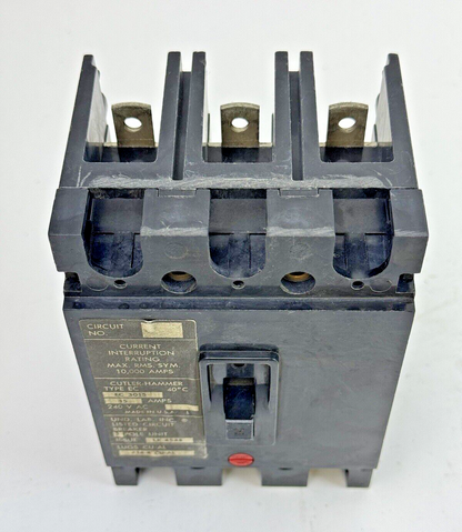 CUTLER-HAMMER - EC3015 - CIRCUIT BREAKER -3 POLE/15 A/240 VAC