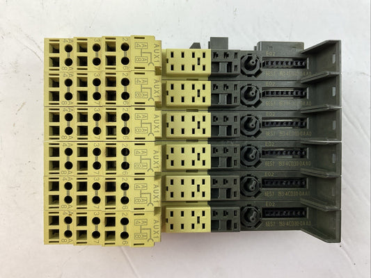 SIEMENS TERMINAL MODULE 6ES7 193-4CD30-0AA0 TM-P15C23-A0 (LOT OF 6)