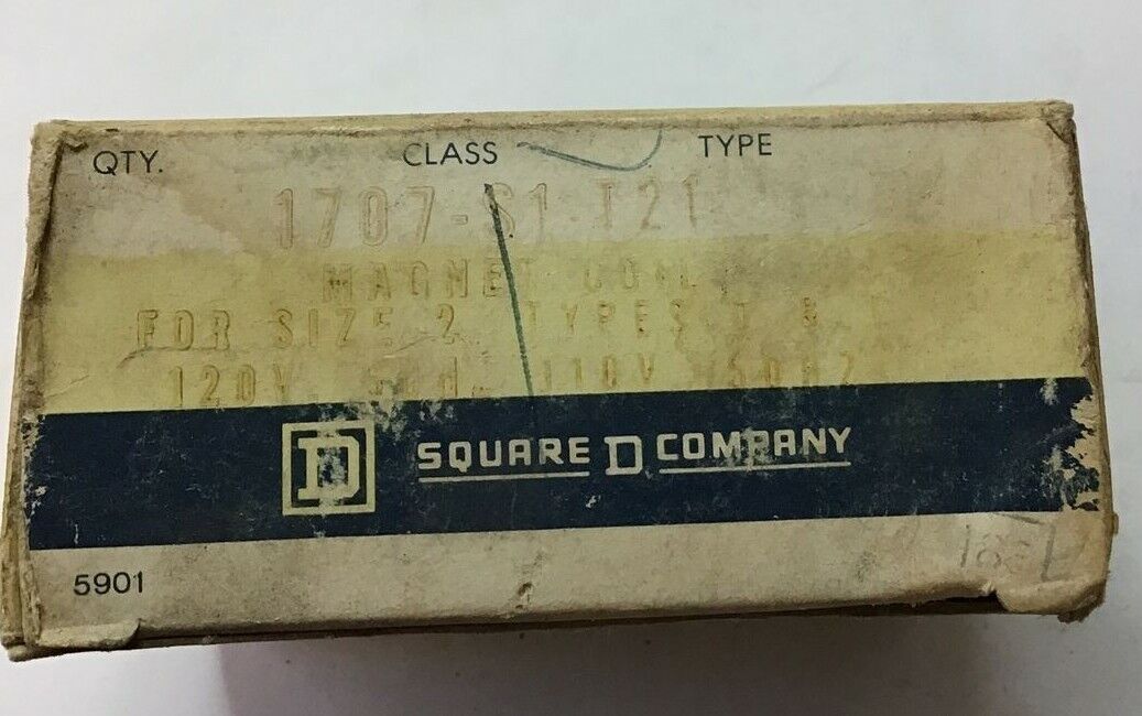SQUARE D 1707-S1-T21 MAGNET COIL  120V 60HZ/ 110V 50HZ