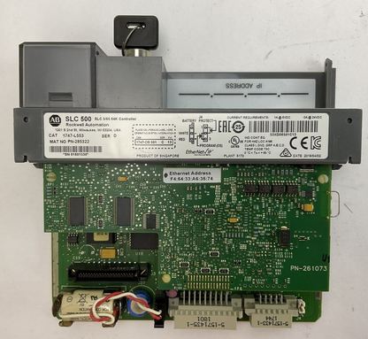 ALLEN BRADLEY 1747-L553 SER D SLC 5/05 64K CONTROLLER 1747-0S 501 SER C FW 13