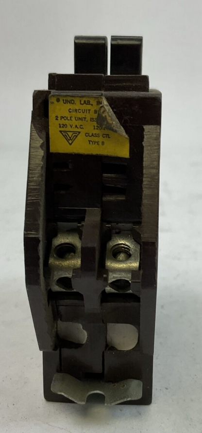 WADSWORTH B4020 40/20AMP 2POLE 120/240VAC CIRCUIT BREAKER