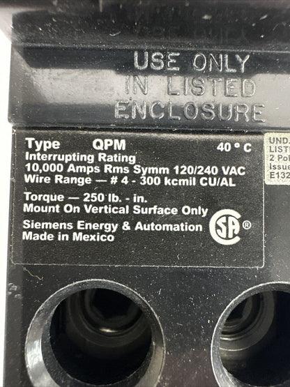 SIEMENS QPM2150 CIRCUIT BREAKER 150AMP 2POLE 120/240VAC
