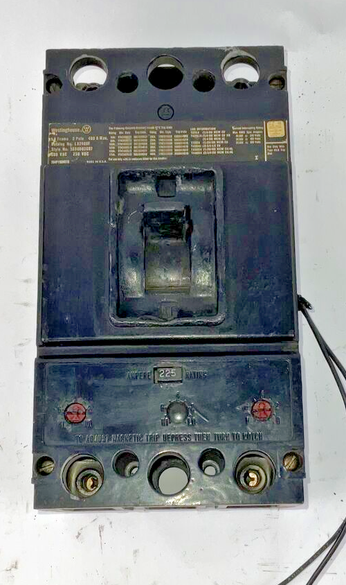 WESTINGHOUSE LB2400F CIRCUIT BREAKER 225A 600VAC 250VDC 2POLE