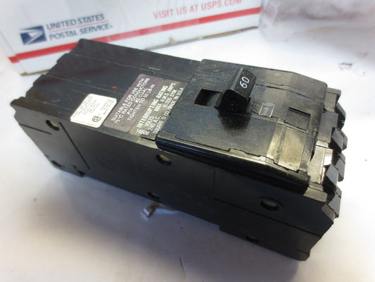 SQUARE D Q1U360 CIRCUIT BREAKER 60A, 240VAC, 3-POLE COMMON TRIP
