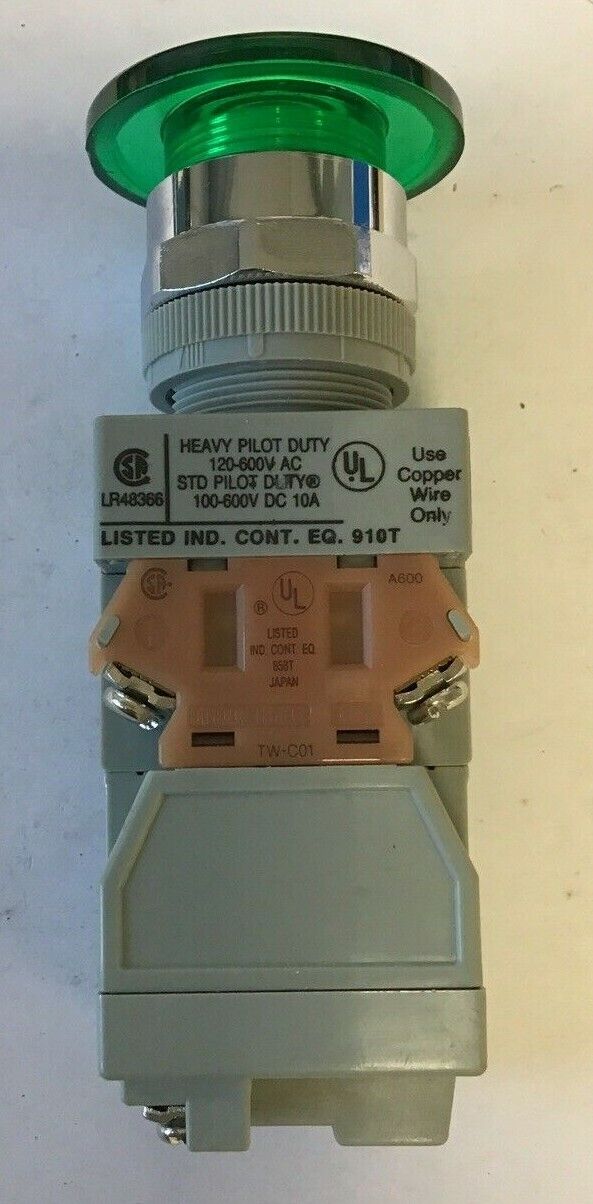 IDEC PUSH BUTTON ALW412602-G 120-600VAC 110-600VDC 10A