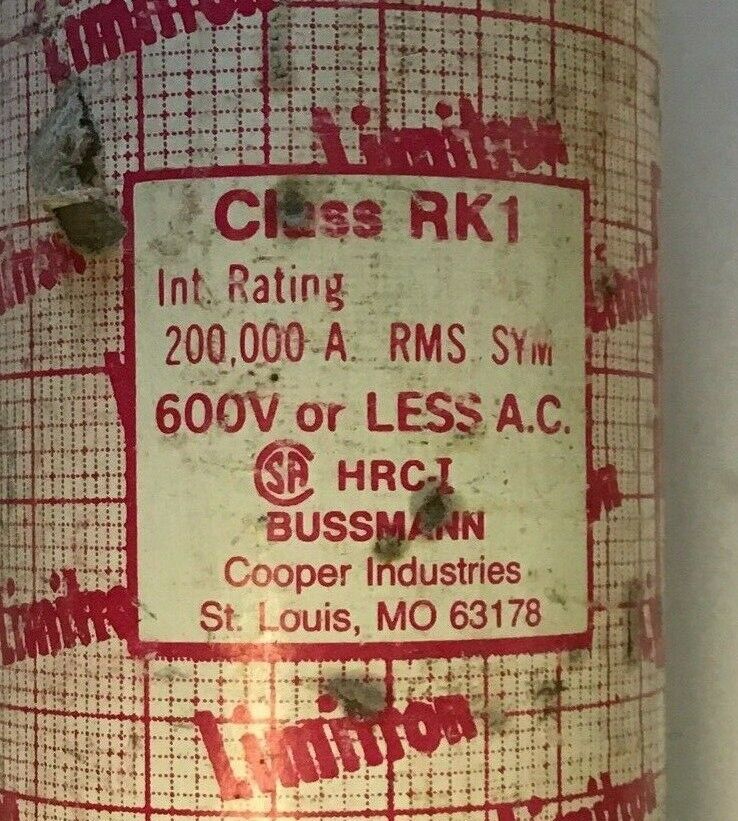 LIMITRON KTS-R 400 FUSE CLASS RK1 600VAC 400AMP