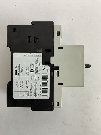 SIEMENS 3RV2021-1KA10 9-12,5A CIRCUIT BREAKER
