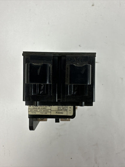 SIEMENS ITE P2040 PUSHMATIC 20/40AMP CIRCUIT BREAKER 2POLE 120VAC