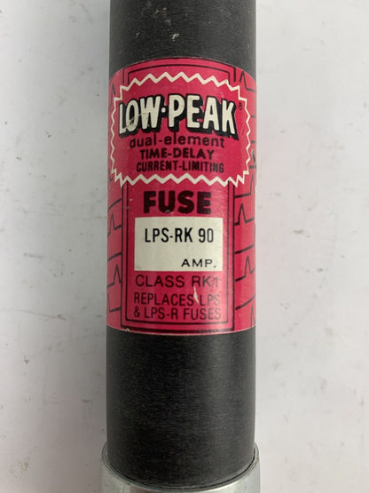 Bussmann Low-Peak LPS-RK90 90A 600V Fuse "Lot of 4"