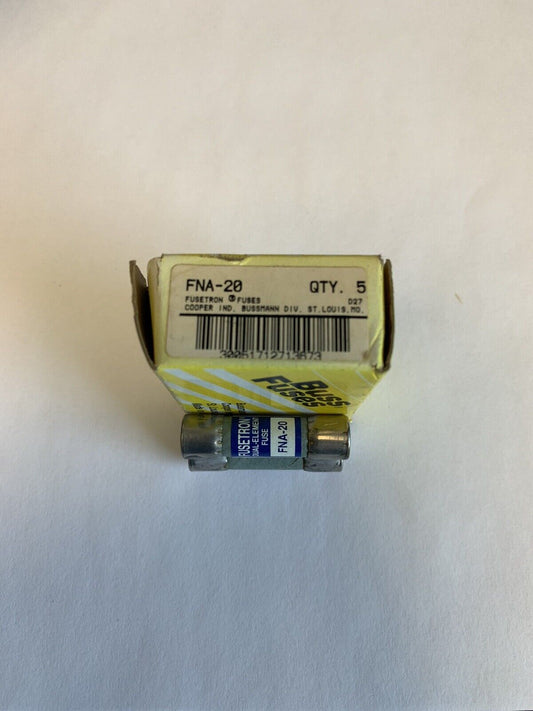 Bussmann Fusetron FNA-20 20A Fuse "Lot of 5"