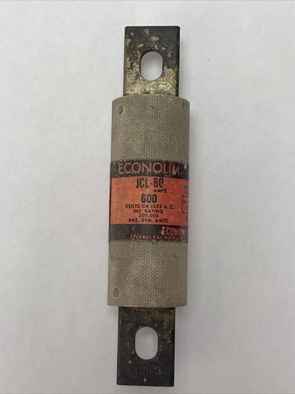 ECONOMY JCL80 ECONOLIM CURRENT LIMITING FUSE 80AMP 600VAC CLASS J