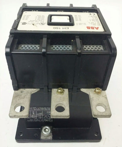 ABB EH160 CONTACTOR, 3PH, 3P BREAKING, 600V, 50-150H.P., 190A, CHIP PLASTIC