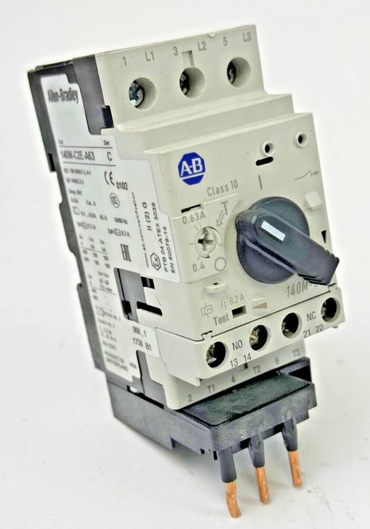 ALLEN-BRADLEY - 140M-C2E-A63 SER. C -MANUAL MOTOR PROTECTOR- 140M-C-AFA11 SER. A