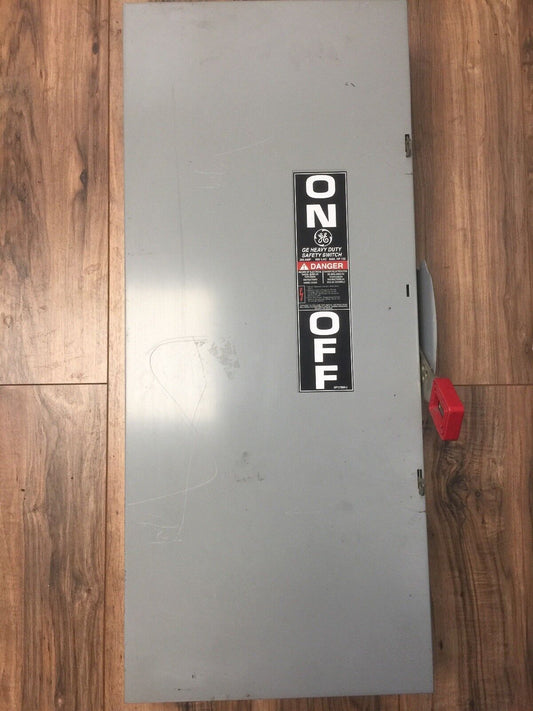GE THN3364 SAFETY SWITCH 200AMP 250VDC 600VAC 150HP 3 PHASE NON-FUSIBLE MODEL 10