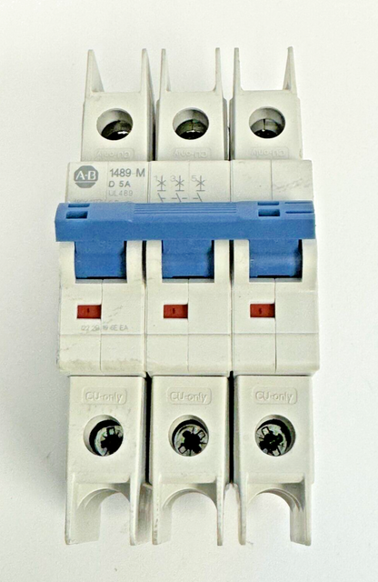 ALLEN-BRADLEY - 1489-M3D050 SER. D - CIRCUIT BREAKER - 3 P, 5 A, 277 V