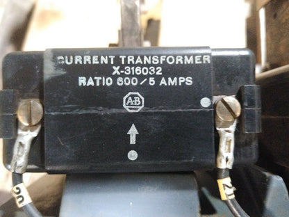 ALLEN BRADLEY 709-G0B103 SERIES K STARTER SIZE 6 3PH 3P 400HP 575V W18 HEATERS