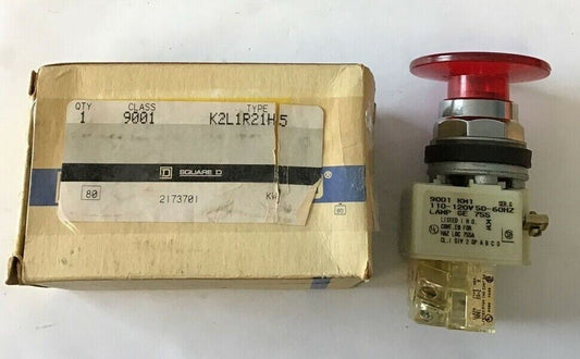 SQUARE D 9001K2L1R21H5 PUSH BUTTON RED JUMBO CAP