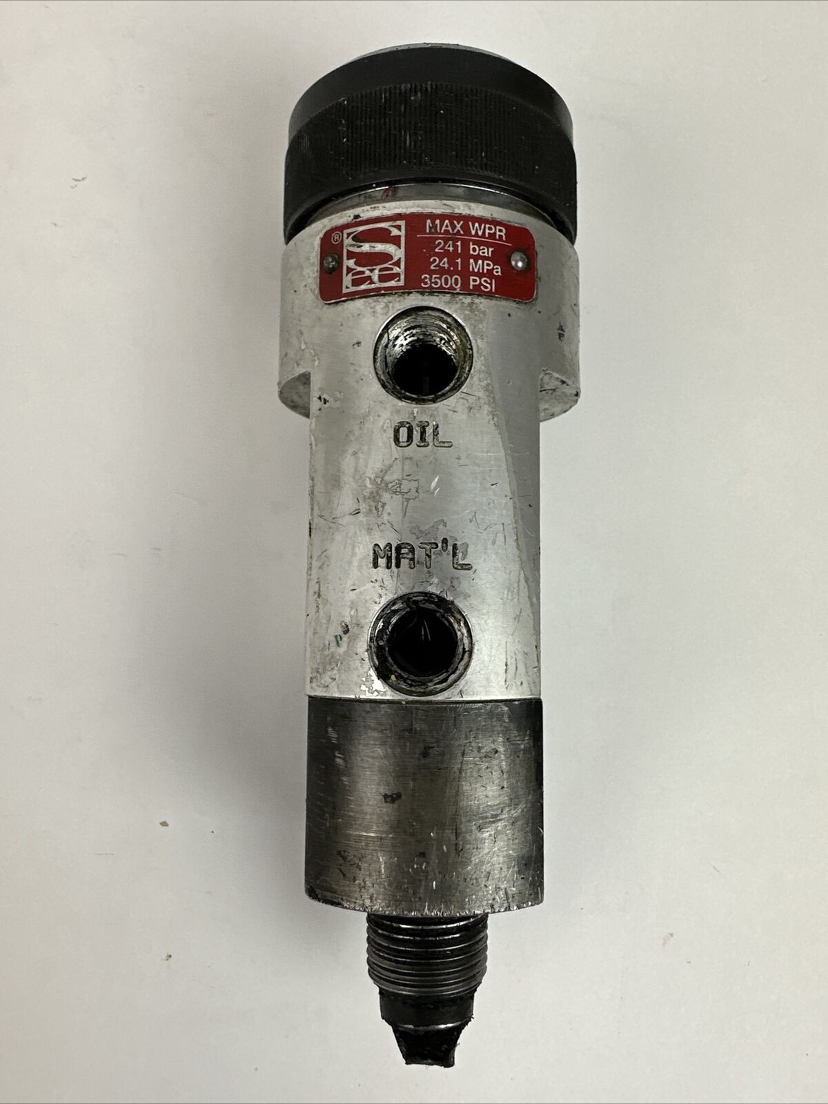 SEALANT 2200-250-005 DISPENSER VALVE MAX WPR 241 bar 24.1 MPa 3500PSI