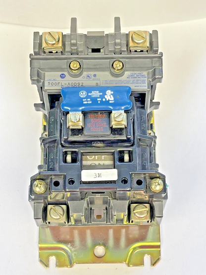 ALLEN BRADLEY - 500FL-AOD92 SER. A- LIGHTING CONTACTOR 2 POLE,OPEN,115-120V,60Hz