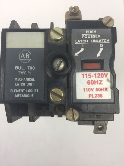 ALLEN BRADLEY 700-PL400A1 SER C AC RELAY 700-P400A1 700-PLLAI SER B PL236