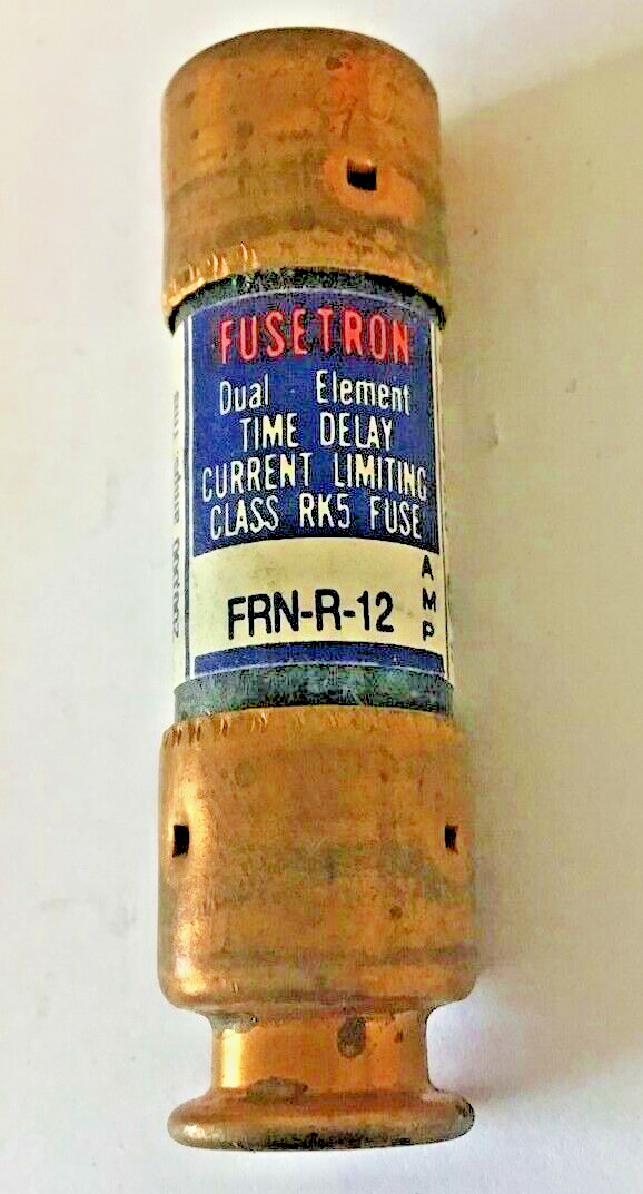 FUSETRON FRN-R-12 TIME DELAY FUSE CLASS RK5 250VAC 12A ****LOTOF7****