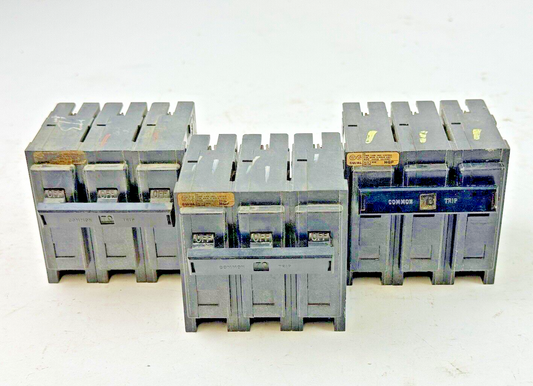 WESTINGHOUSE * LOT OF 3*  HQP3070H - CIRCUIT BREAKERS - 3 POLE/240VAC/70A