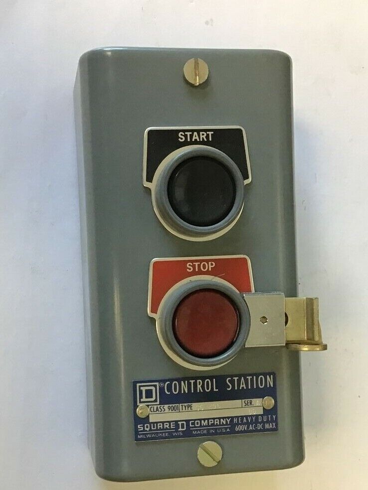 SQUARE D 9001 GG-206 CONTROL STATION START/STOP 600VAC