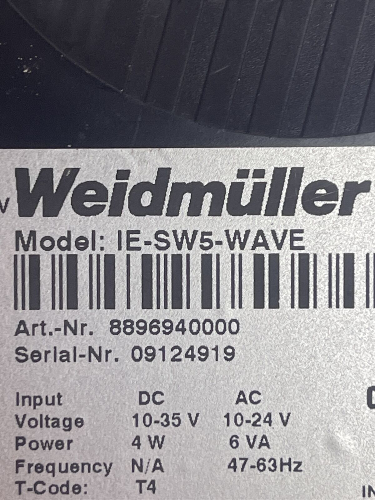 WEIDMULLER IE-SW5-WAVE ETHERNET SWITCH