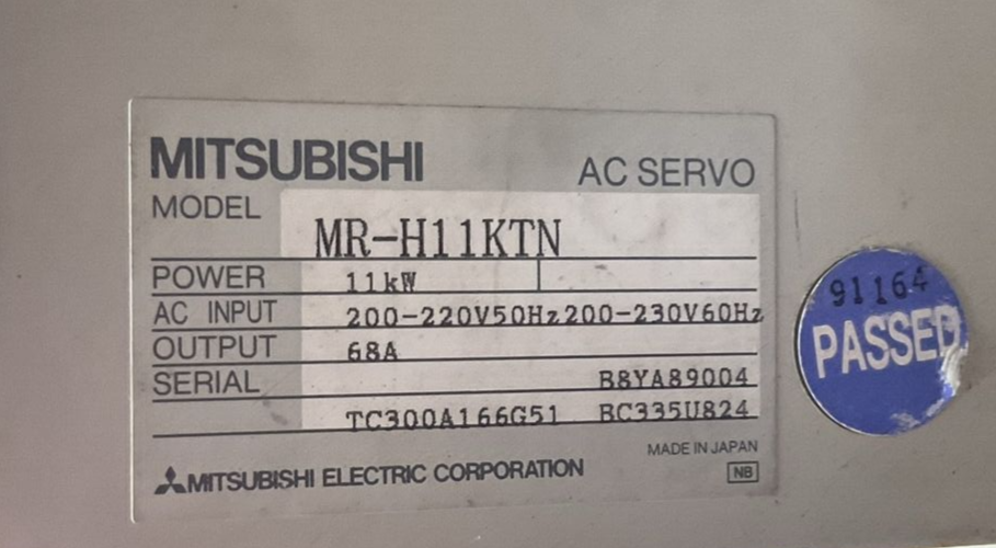 MITSUBISHI MELSERVO MR-H11KTN AC SERVO 200-220VAC