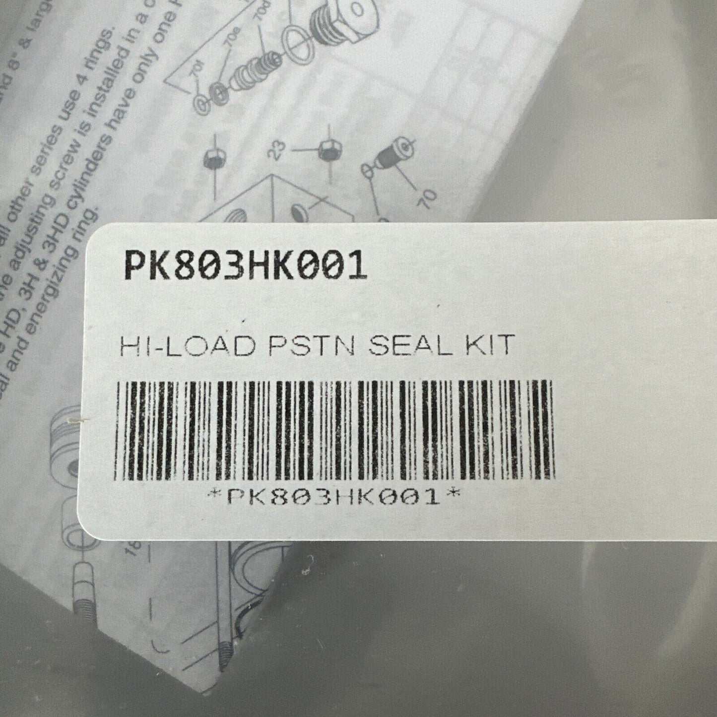 PARKER PK803HK001 HI-LOAD PISTON SEAL KIT