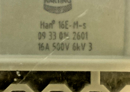 HARTING HAN E 16 POS 09330162601 INSERT CONNECTOR