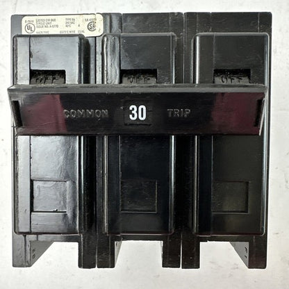 CUTLER HAMMER / WESTINGHOUSE BAB3030HT CIRCUIT BREAKER 3POLE 30AMP 240VAC0