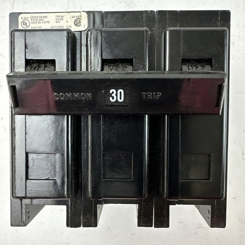 CUTLER HAMMER / WESTINGHOUSE BAB3030HT CIRCUIT BREAKER 3POLE 30AMP 240VAC0