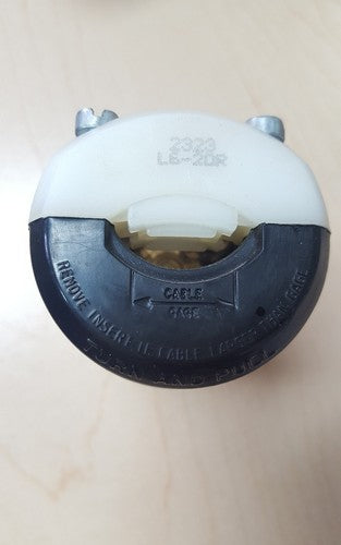 LEVITON 2323  TWIST LOCK  2pole-3wire Black 20A-250V2