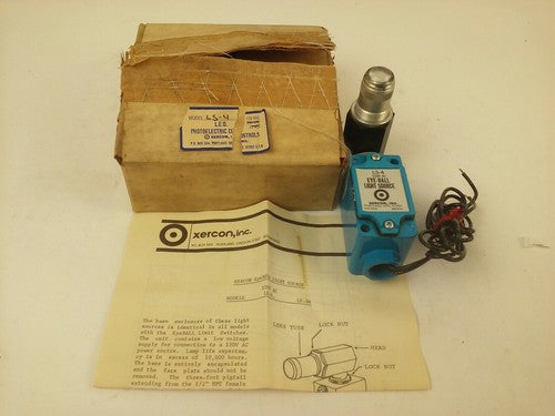 XERCON LS-4 EYE-BALL LIGHT SOURCE LIMIT SWITCH 120VAC, PHOTOELECTRIC CONTROLS0