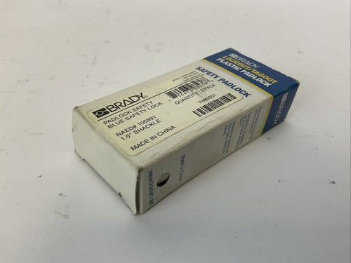 BRADY Y489351 LOCKOUT/TAGOUT PLASTIC PADLOCK 1.5" SAFETY PADLOCK (LOT OF 6)1