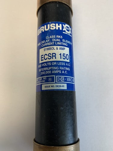 Brush ECSR150 150A 600V Class RK5 Fuse1