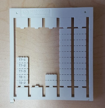 PARTIALS Allen Bradley 1492-SM6X12 Ser. B Markers 4