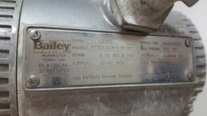 BAILEY LEVEL TRANSMITTER PTSDLD1A11B100 PLATINUM 4-20MA 235PSI 12-42V 1