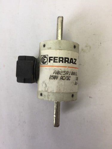 FERRAZ A025R100IL PROTISTOR FUSE 100AMP 250V AC/DC 1