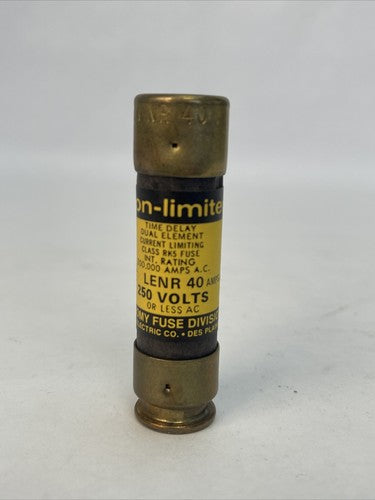 ECONOMY LENR 40 ECON-LIMITER TIME DELAY CLASS RK5 FUSE 40A 250VAC (BOX OF 10)1