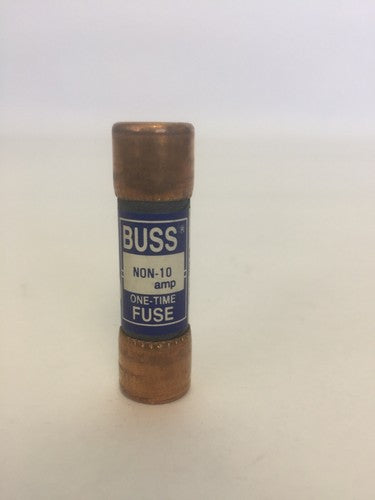 BUSS NON-10 ONE-TIME FUSE 10 AMP 250VAC (LOT OF 8)0
